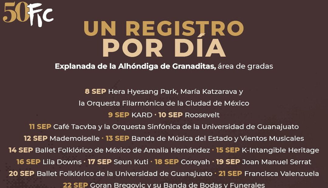 Anuncian registro digital para los conciertos del Cervantino a realizarse en la AlhÃ³ndiga de Granaditas