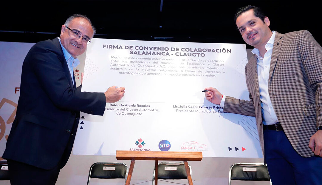 Firma convenio de Colaboración Salamanca y Clauto Gto.
