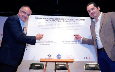 Firma convenio de ColaboraciÃ³n Salamanca y Clauto Gto.