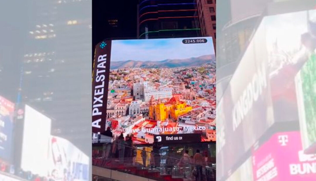 Guanajuato Capital deslumbra en Times Square con sus postales más icónicas.