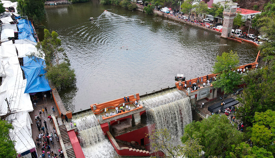 Diego Sinhue Encabeza Tradicional Apertura de Compuertas de la Presa de la Olla en Guanajuato