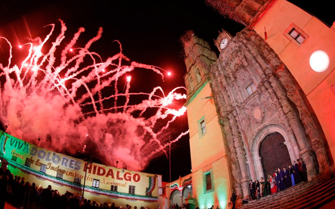 Diego Sinhue Rodríguez Vallejo encabeza emotiva ceremonia del Grito de Independencia en Dolores Hidalgo