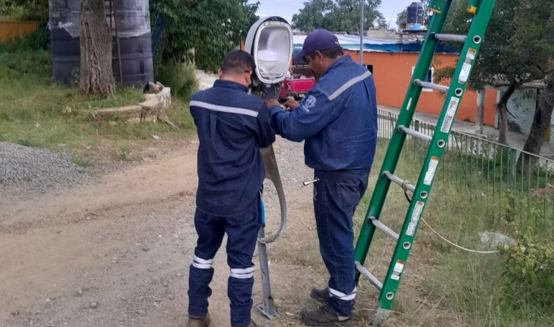 Reparan luminarias en la ruta minera de Guanajuato Capital