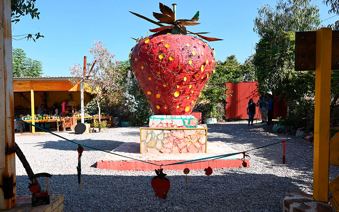 Irapuato Inaugura la Escultura de la ‘Fresa de Oro’ en el Museo de la Fresa