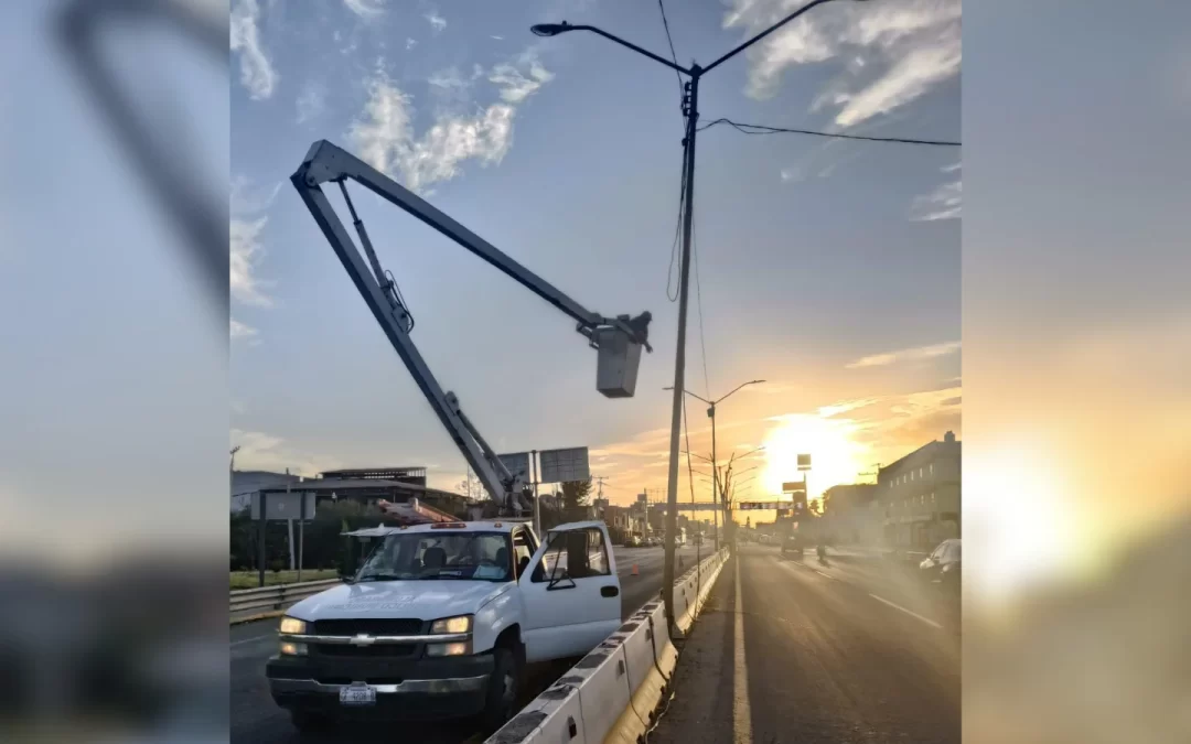 Reparan poste de inmediato en la salida a Guanajuato