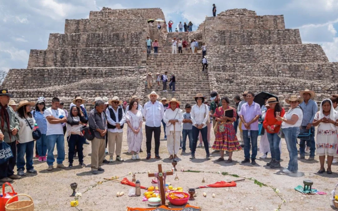 Comunidades originarias recuperan acceso ceremonial a Cañada de la Virgen en Guanajuato