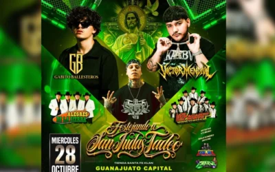 Santa Fe Klan celebrará a San Judas Tadeo con una fiesta musical en Guanajuato capital